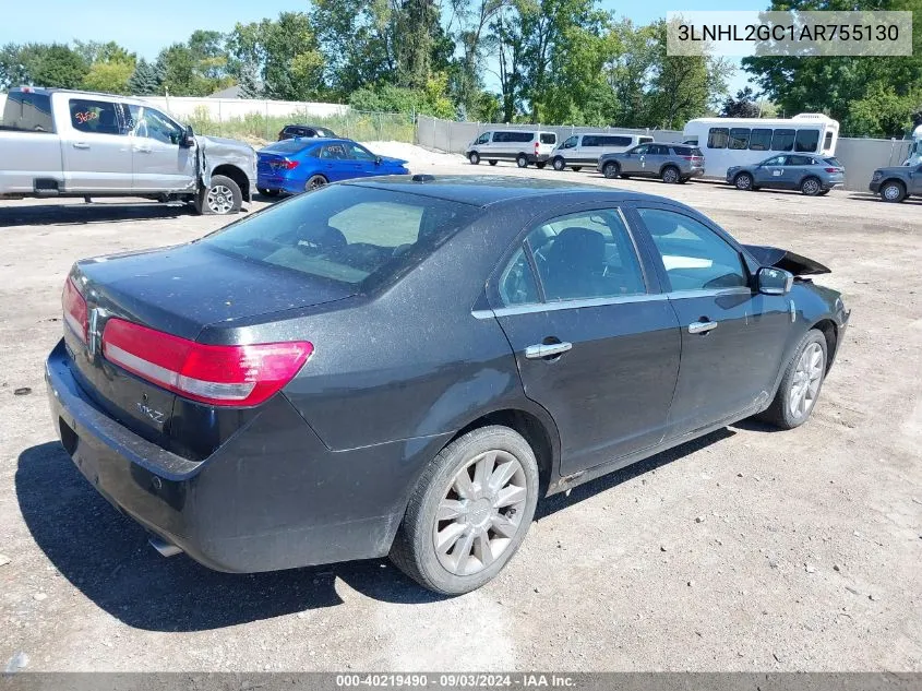 2010 Lincoln Mkz VIN: 3LNHL2GC1AR755130 Lot: 40219490