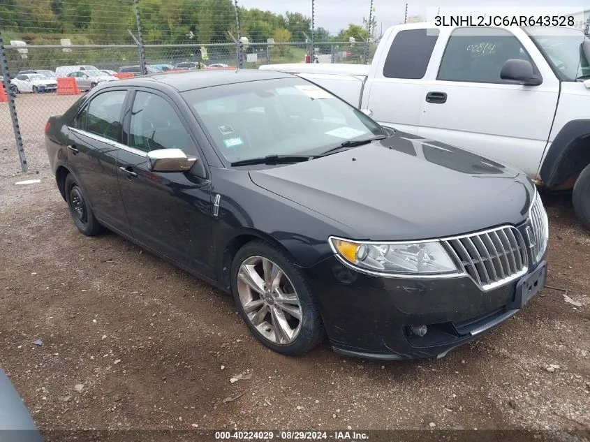 2010 Lincoln Mkz VIN: 3LNHL2JC6AR643528 Lot: 40224029