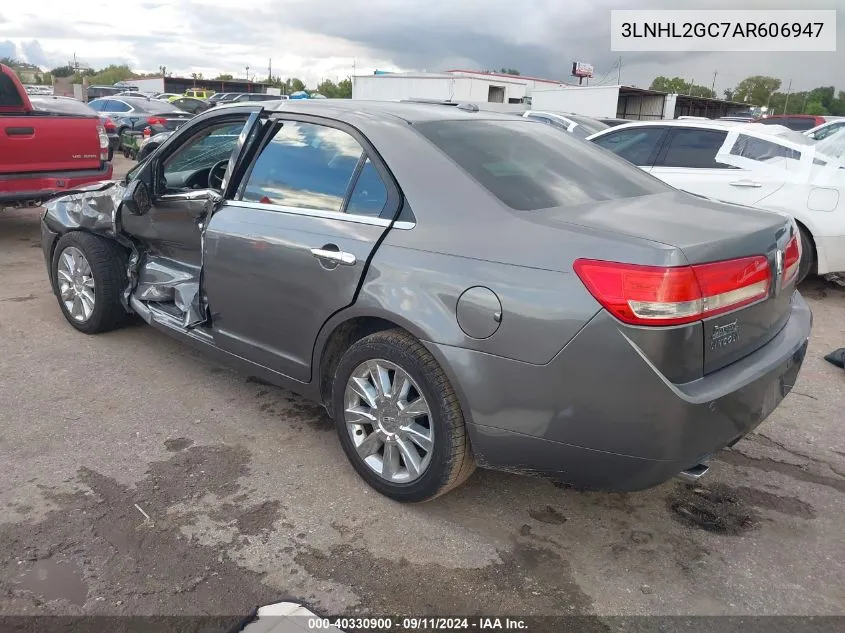 2010 Lincoln Mkz VIN: 3LNHL2GC7AR606947 Lot: 40330900