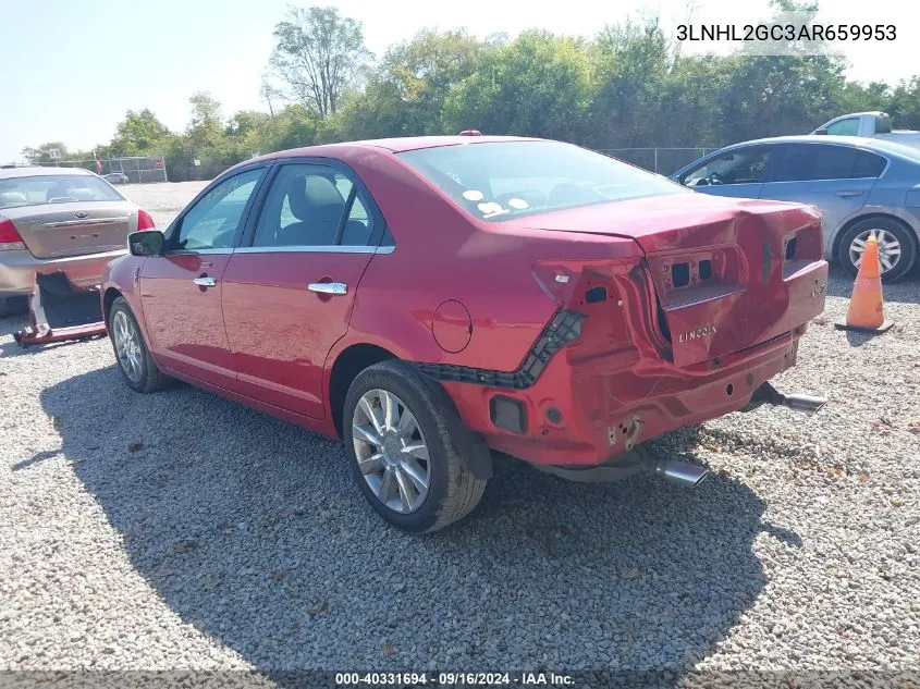 3LNHL2GC3AR659953 2010 Lincoln Mkz