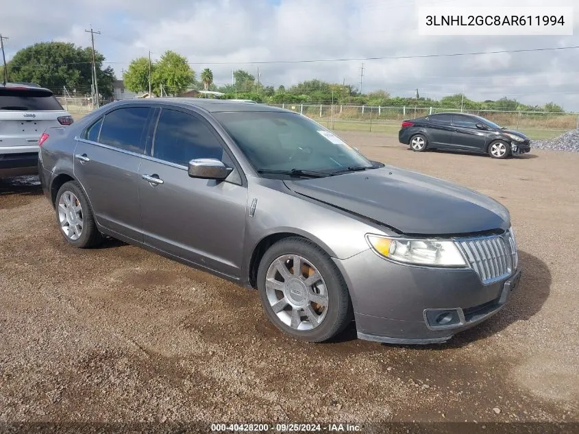 2010 Lincoln Mkz VIN: 3LNHL2GC8AR611994 Lot: 40428200