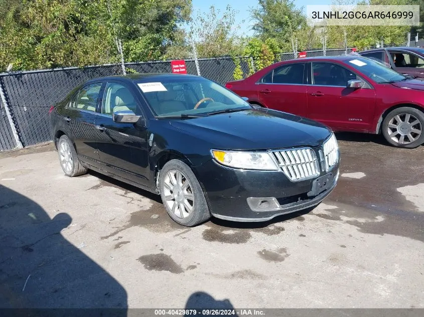 2010 Lincoln Mkz VIN: 3LNHL2GC6AR646999 Lot: 40429879