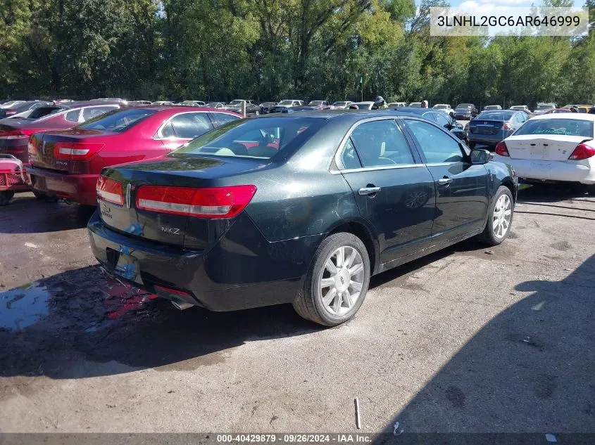 2010 Lincoln Mkz VIN: 3LNHL2GC6AR646999 Lot: 40429879