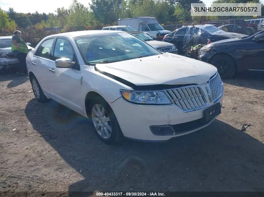 2010 Lincoln Mkz VIN: 3LNHL2GC8AR750572 Lot: 40433317