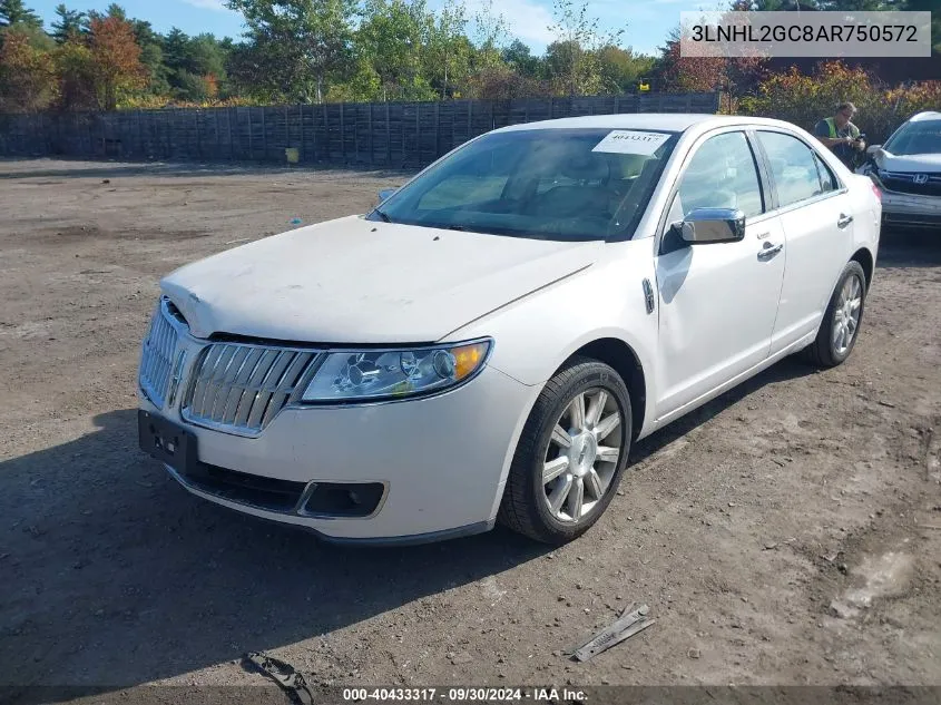 2010 Lincoln Mkz VIN: 3LNHL2GC8AR750572 Lot: 40433317