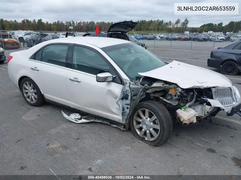 2010 Lincoln Mkz VIN: 3LNHL2GC2AR653559 Lot: 40459038