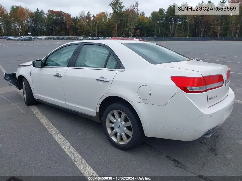 2010 Lincoln Mkz VIN: 3LNHL2GC2AR653559 Lot: 40459038