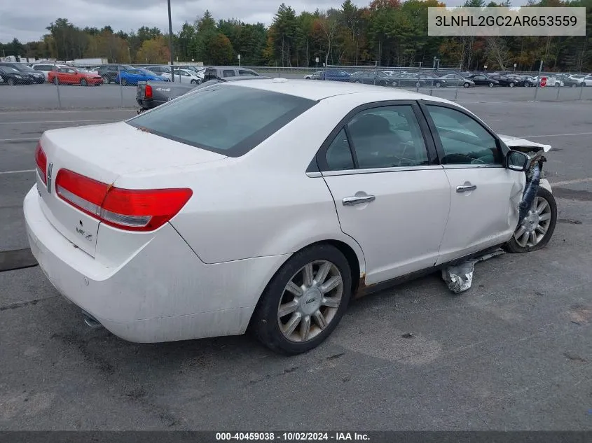 2010 Lincoln Mkz VIN: 3LNHL2GC2AR653559 Lot: 40459038