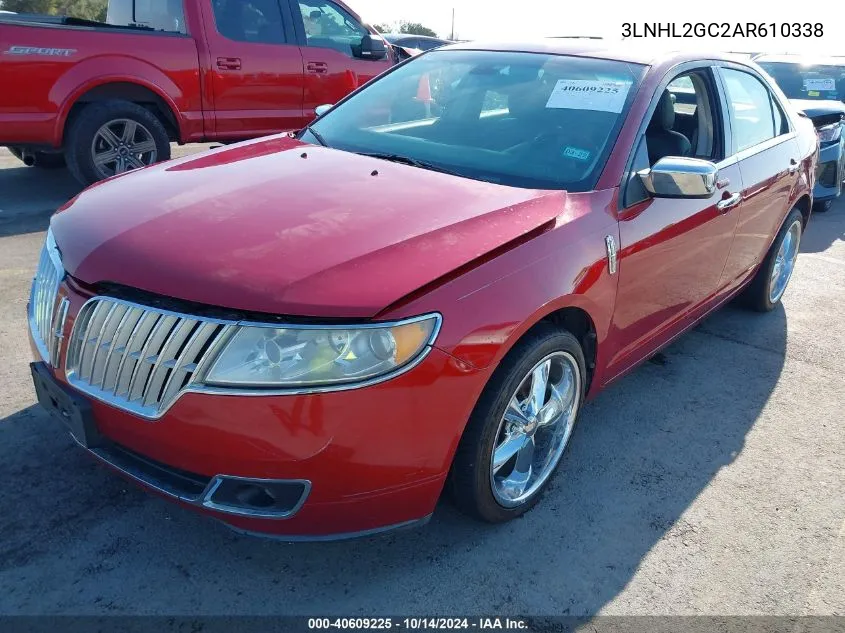 2010 Lincoln Mkz VIN: 3LNHL2GC2AR610338 Lot: 40609225