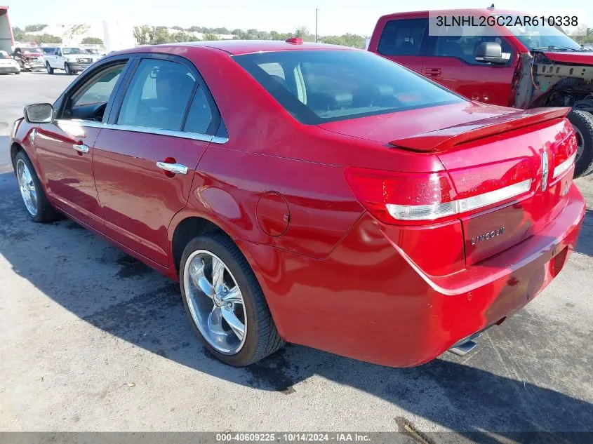 2010 Lincoln Mkz VIN: 3LNHL2GC2AR610338 Lot: 40609225