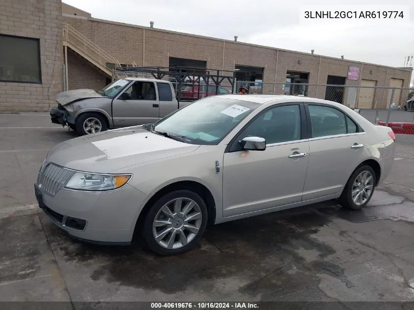 2010 Lincoln Mkz VIN: 3LNHL2GC1AR619774 Lot: 40619676