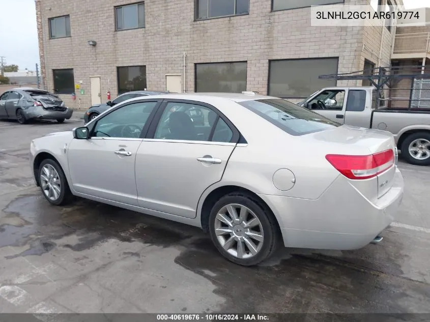 2010 Lincoln Mkz VIN: 3LNHL2GC1AR619774 Lot: 40619676