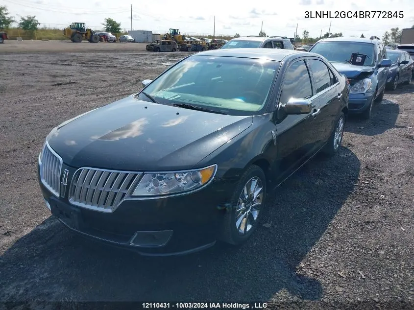 2011 Lincoln Mkz VIN: 3LNHL2GC4BR772845 Lot: 12110431