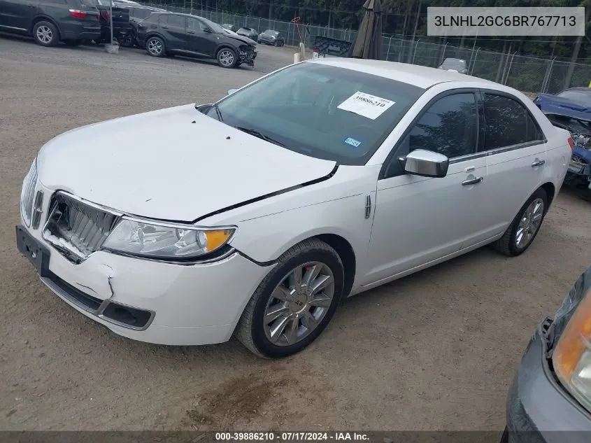 2011 Lincoln Mkz VIN: 3LNHL2GC6BR767713 Lot: 39886210