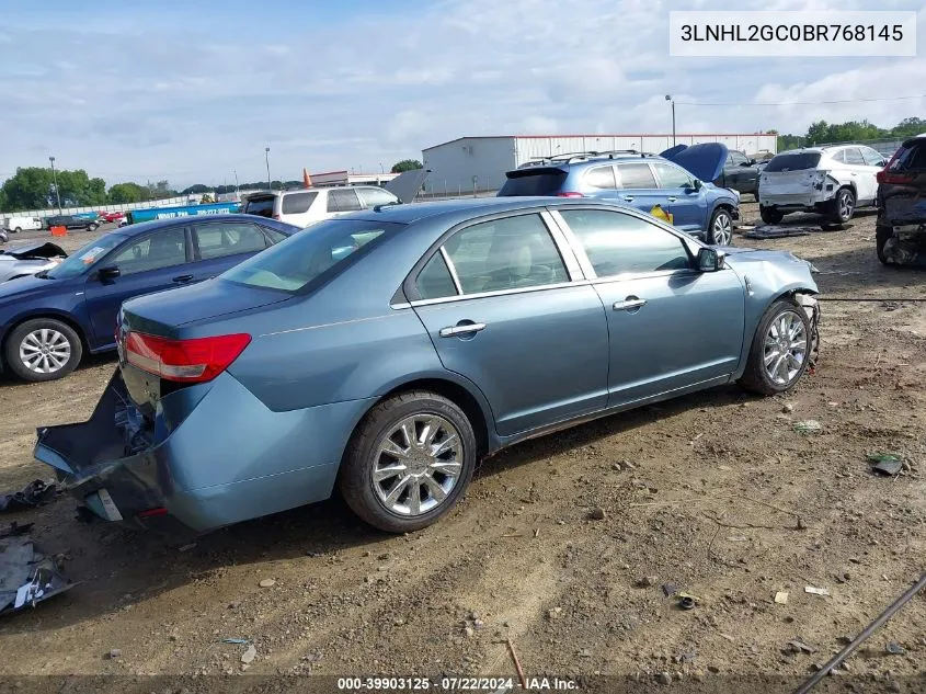 2011 Lincoln Mkz VIN: 3LNHL2GC0BR768145 Lot: 39903125