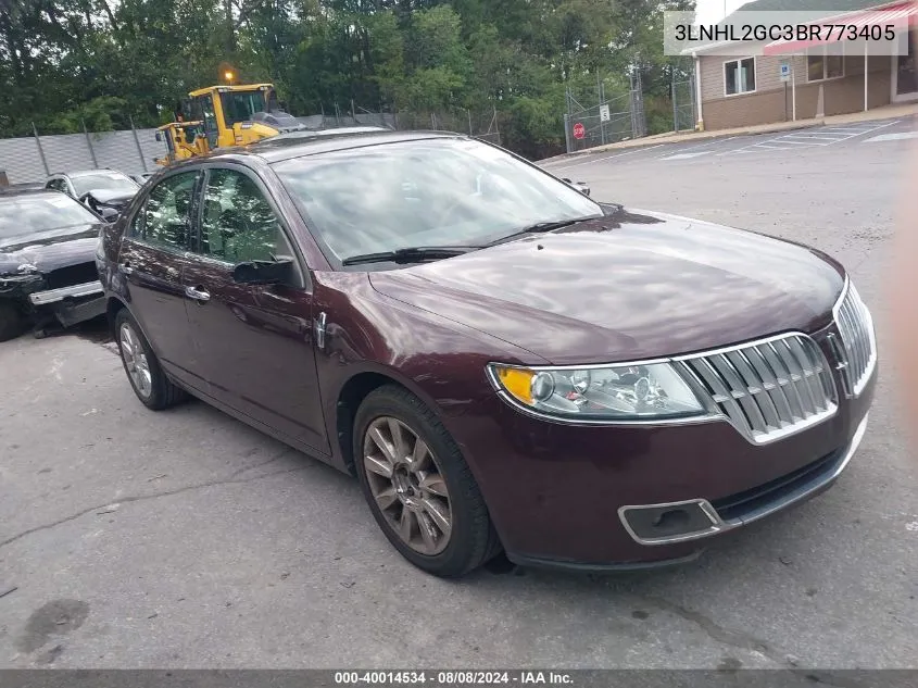 2011 Lincoln Mkz VIN: 3LNHL2GC3BR773405 Lot: 40014534