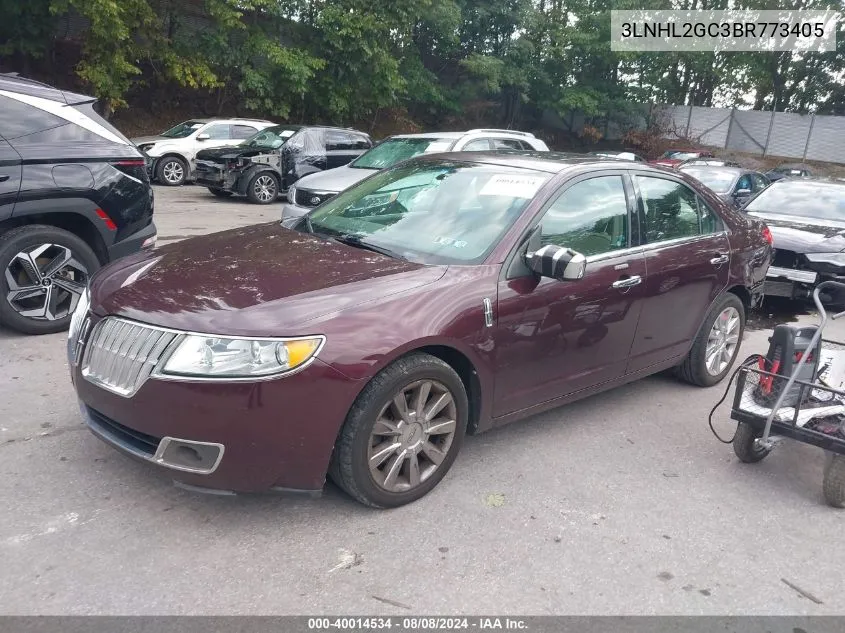 2011 Lincoln Mkz VIN: 3LNHL2GC3BR773405 Lot: 40014534