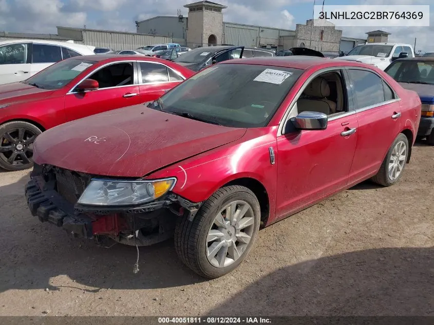 2011 Lincoln Mkz VIN: 3LNHL2GC2BR764369 Lot: 40051811