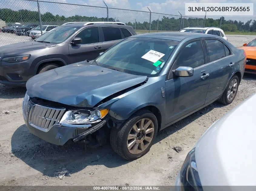 2011 Lincoln Mkz VIN: 3LNHL2GC6BR756565 Lot: 40079558