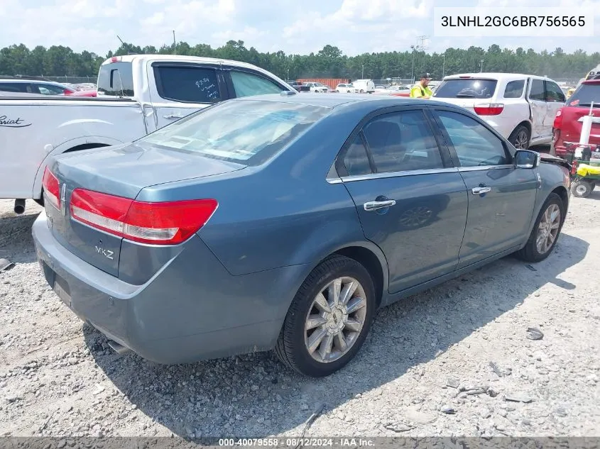 2011 Lincoln Mkz VIN: 3LNHL2GC6BR756565 Lot: 40079558