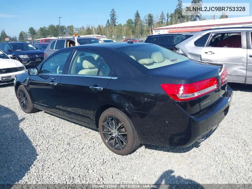 2011 Lincoln Mkz VIN: 3LNHL2JC9BR753328 Lot: 40132008