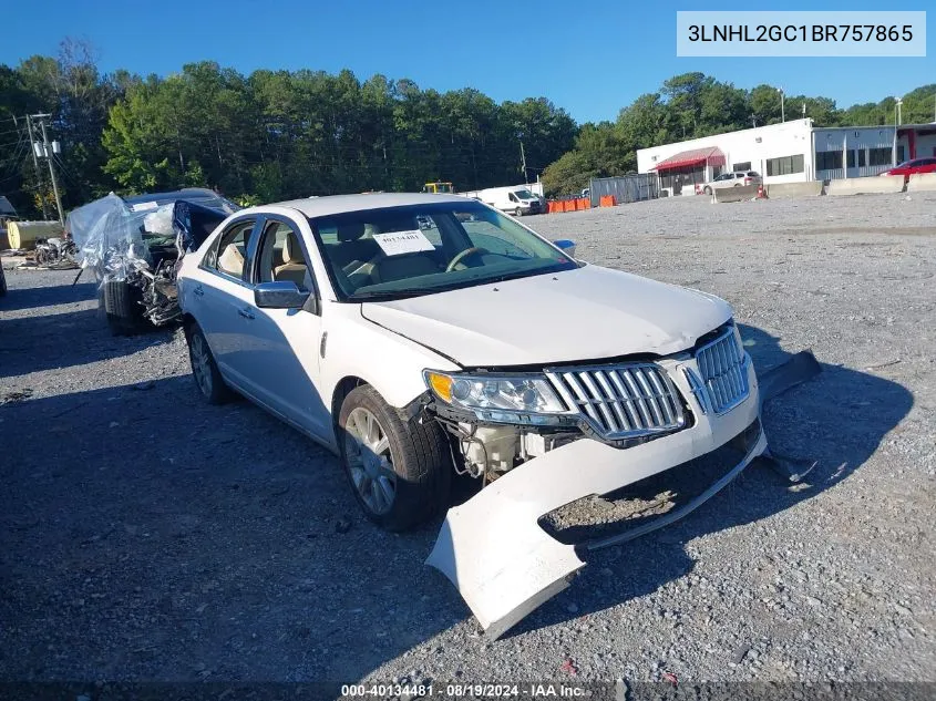 2011 Lincoln Mkz VIN: 3LNHL2GC1BR757865 Lot: 40134481