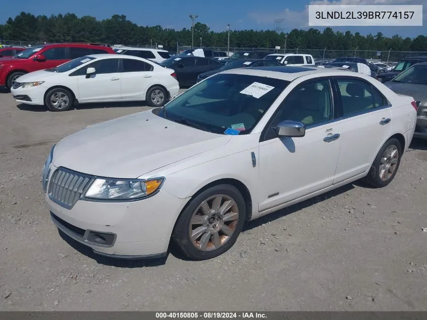 3LNDL2L39BR774157 2011 Lincoln Mkz Hybrid