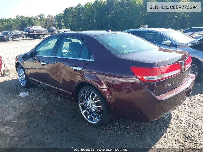 2011 Lincoln Mkz VIN: 3LNHL2JC8BR773294 Lot: 40295772