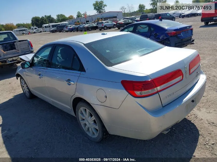 2011 Lincoln Mkz VIN: 3LNHL2GC7BR767493 Lot: 40353025