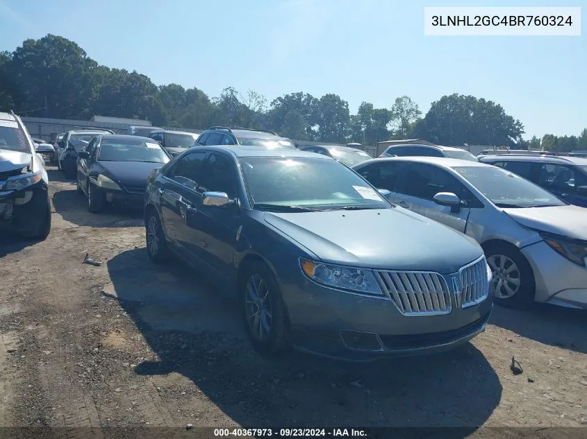 2011 Lincoln Mkz VIN: 3LNHL2GC4BR760324 Lot: 40367973