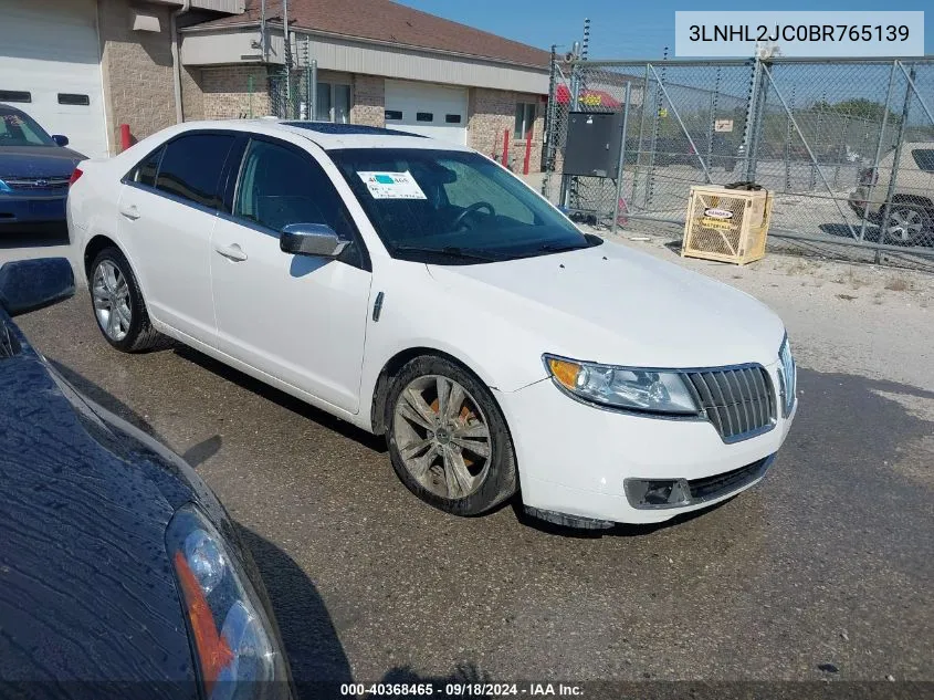 2011 Lincoln Mkz VIN: 3LNHL2JC0BR765139 Lot: 40368465