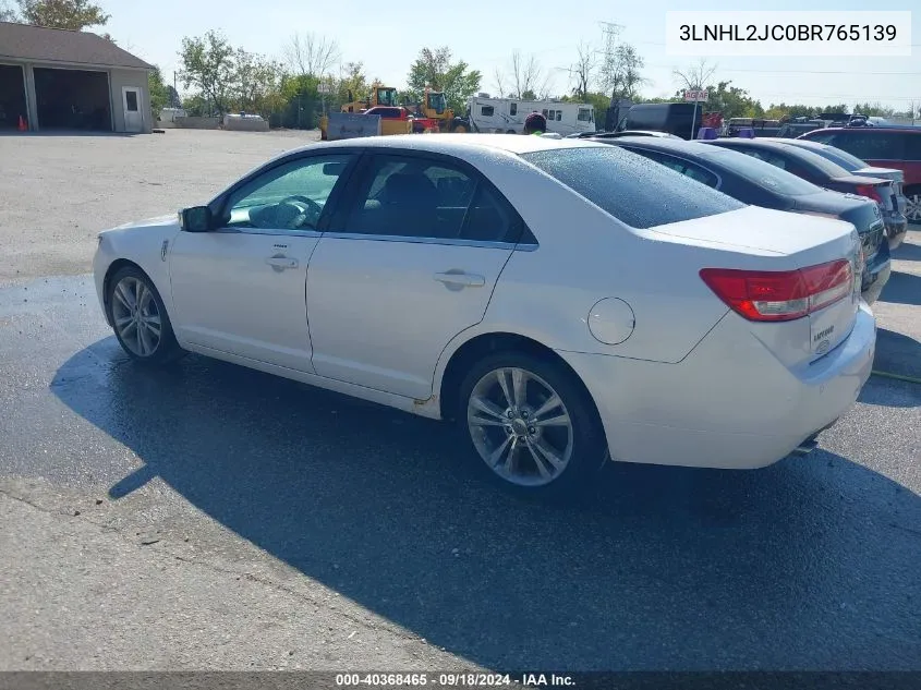 2011 Lincoln Mkz VIN: 3LNHL2JC0BR765139 Lot: 40368465