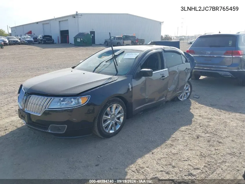 2011 Lincoln Mkz VIN: 3LNHL2JC7BR765459 Lot: 40394740