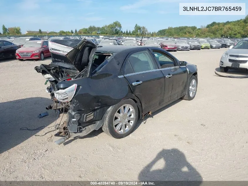 2011 Lincoln Mkz VIN: 3LNHL2JC7BR765459 Lot: 40394740