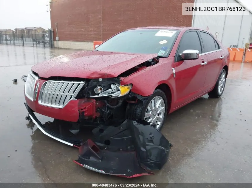 2011 Lincoln Mkz VIN: 3LNHL2GC1BR768123 Lot: 40403476