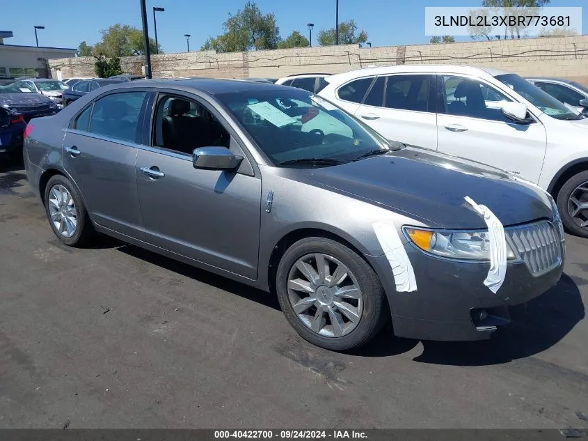 3LNDL2L3XBR773681 2011 Lincoln Mkz Hybrid