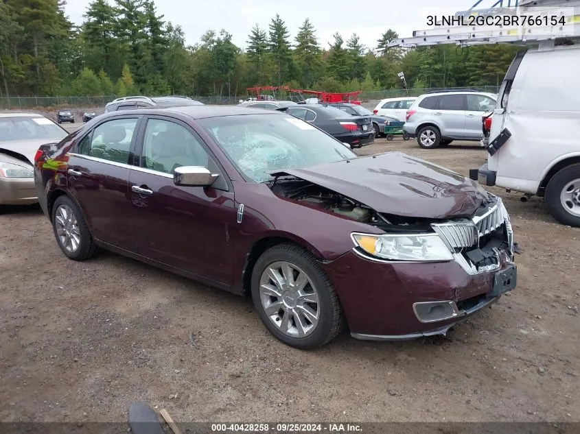 2011 Lincoln Mkz VIN: 3LNHL2GC2BR766154 Lot: 40428258