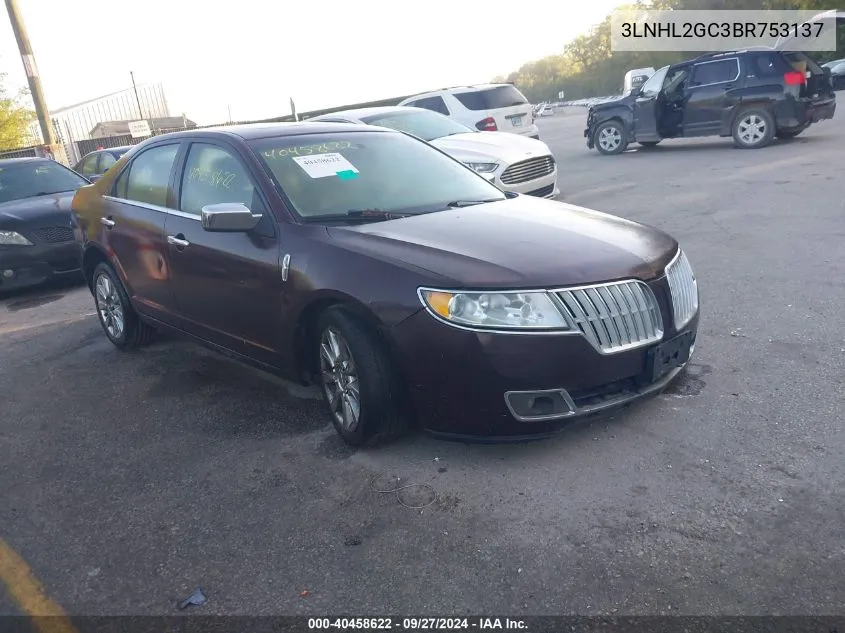 2011 Lincoln Mkz VIN: 3LNHL2GC3BR753137 Lot: 40458622