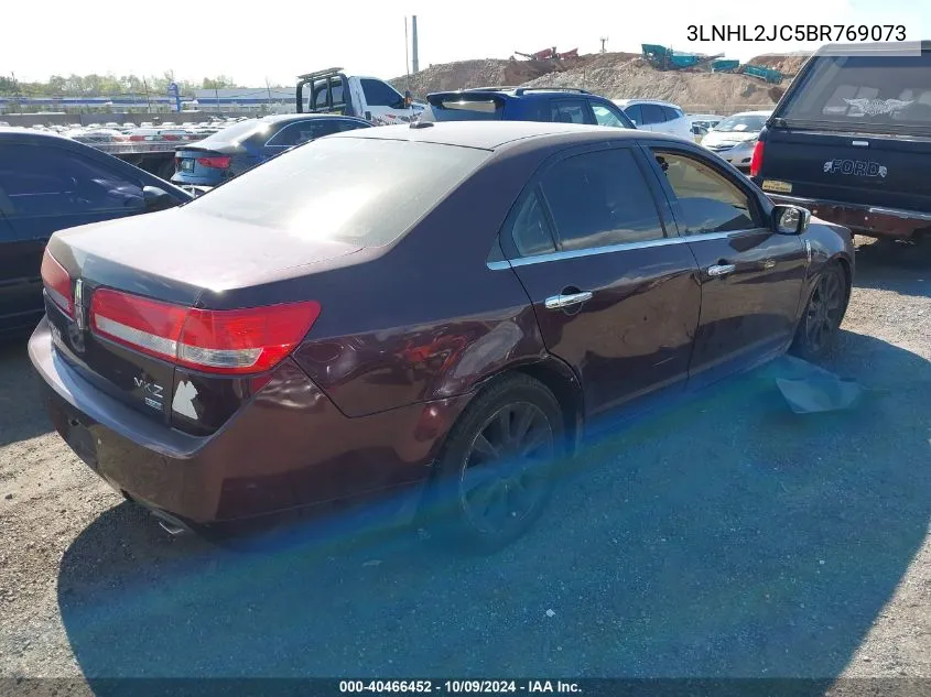 2011 Lincoln Mkz VIN: 3LNHL2JC5BR769073 Lot: 40466452