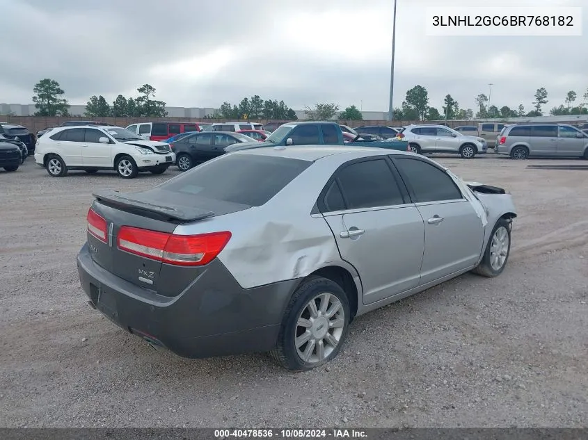 2011 Lincoln Mkz VIN: 3LNHL2GC6BR768182 Lot: 40478536