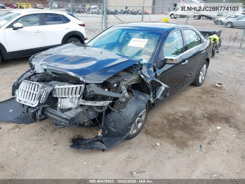 2011 Lincoln Mkz VIN: 3LNHL2JC2BR774103 Lot: 40479953