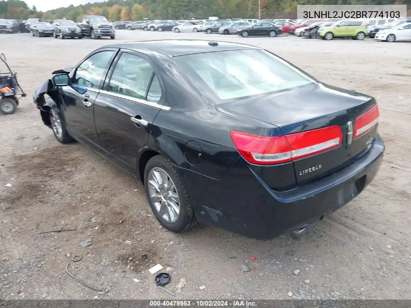 2011 Lincoln Mkz VIN: 3LNHL2JC2BR774103 Lot: 40479953