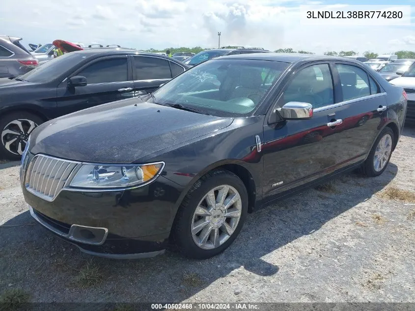 2011 Lincoln Mkz Hybrid VIN: 3LNDL2L38BR774280 Lot: 40502468