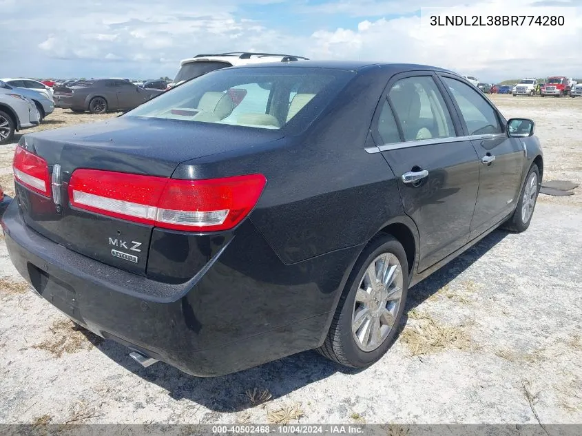 2011 Lincoln Mkz Hybrid VIN: 3LNDL2L38BR774280 Lot: 40502468