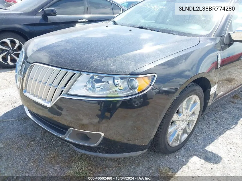 2011 Lincoln Mkz Hybrid VIN: 3LNDL2L38BR774280 Lot: 40502468