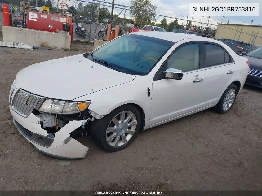 2011 Lincoln Mkz VIN: 3LNHL2GC1BR753816 Lot: 40524919