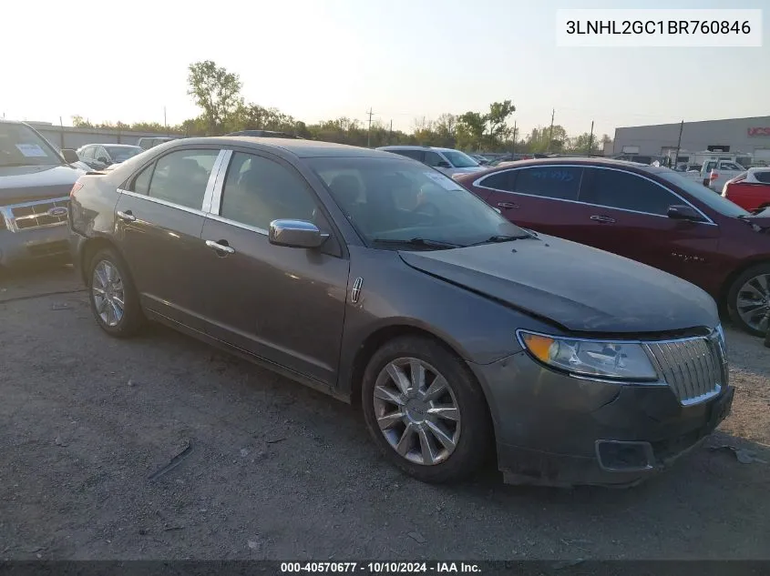 2011 Lincoln Mkz VIN: 3LNHL2GC1BR760846 Lot: 40570677