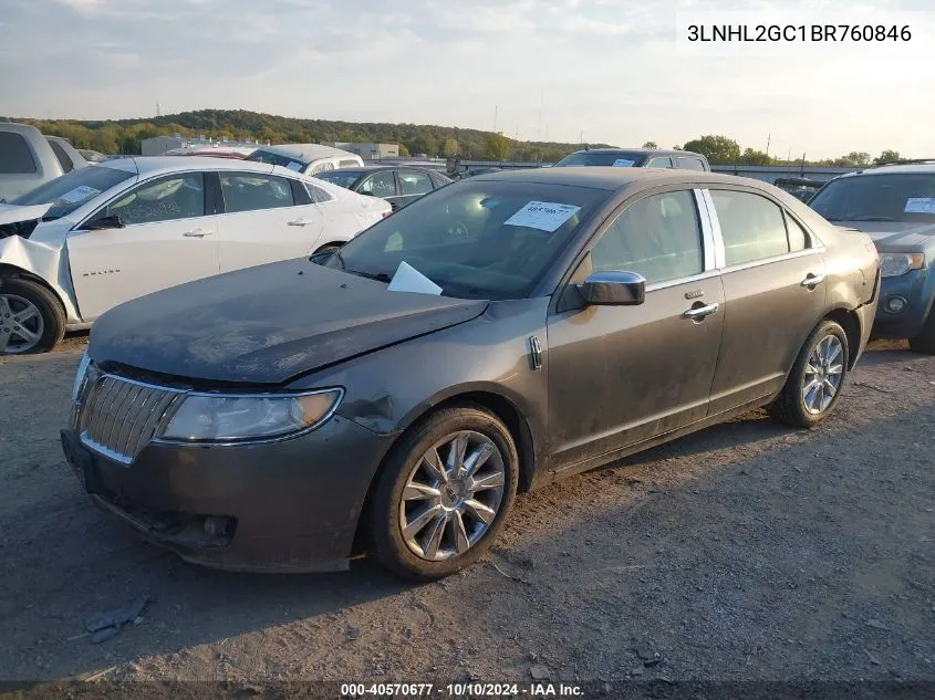 2011 Lincoln Mkz VIN: 3LNHL2GC1BR760846 Lot: 40570677