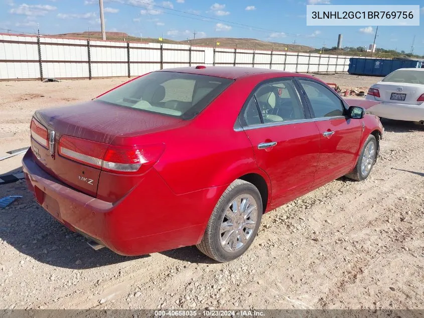 2011 Lincoln Mkz VIN: 3LNHL2GC1BR769756 Lot: 40658035