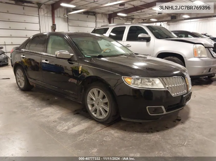 2011 Lincoln Mkz VIN: 3LNHL2JC7BR769396 Lot: 40777332